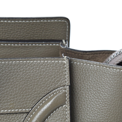Celine Drummed Calfskin Micro Luggage Souris 24 of 25