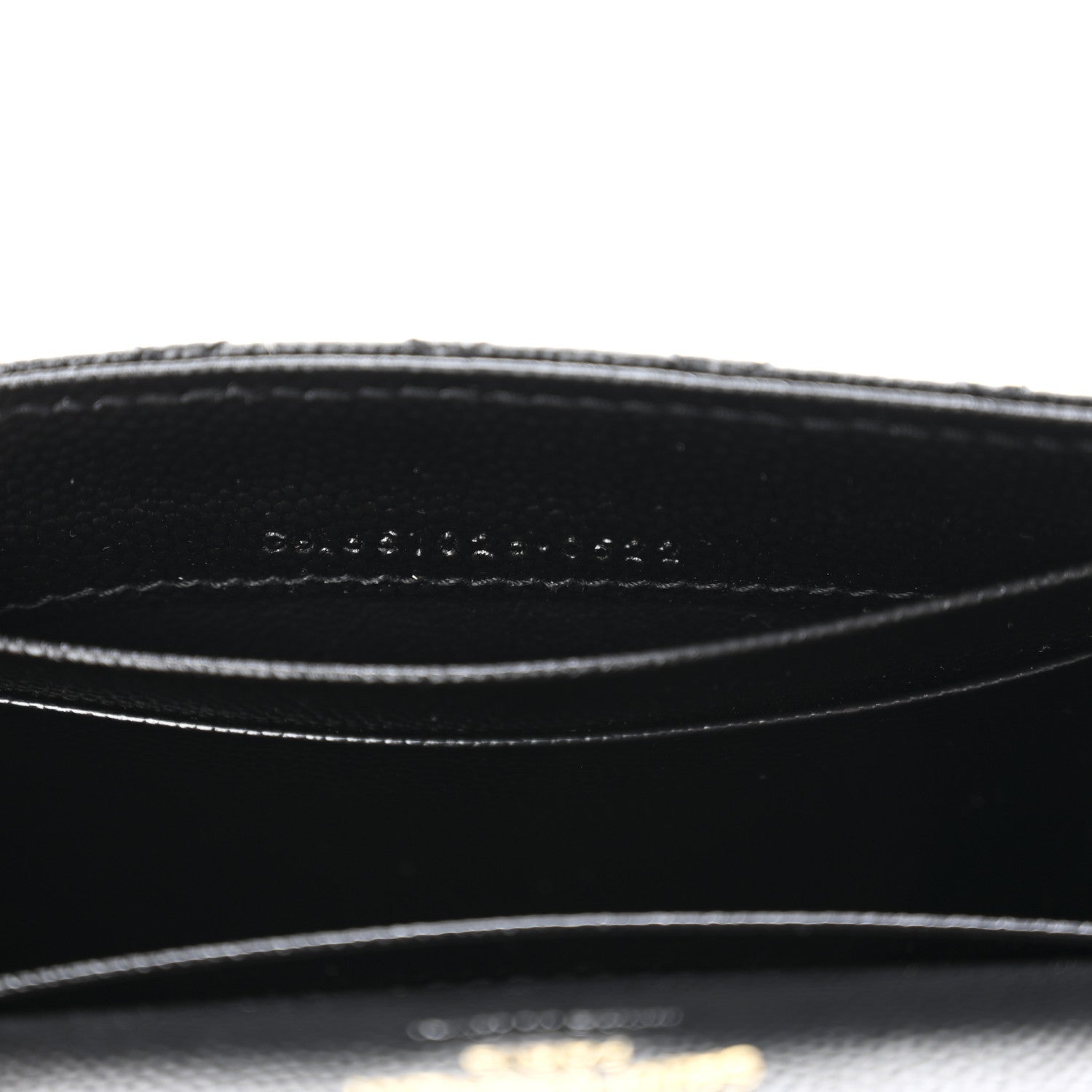 Saint Laurent Grain De Poudre Textured Mixed Matelasse Triquilt Small Monogram Envelope Wallet Black 7 of 10