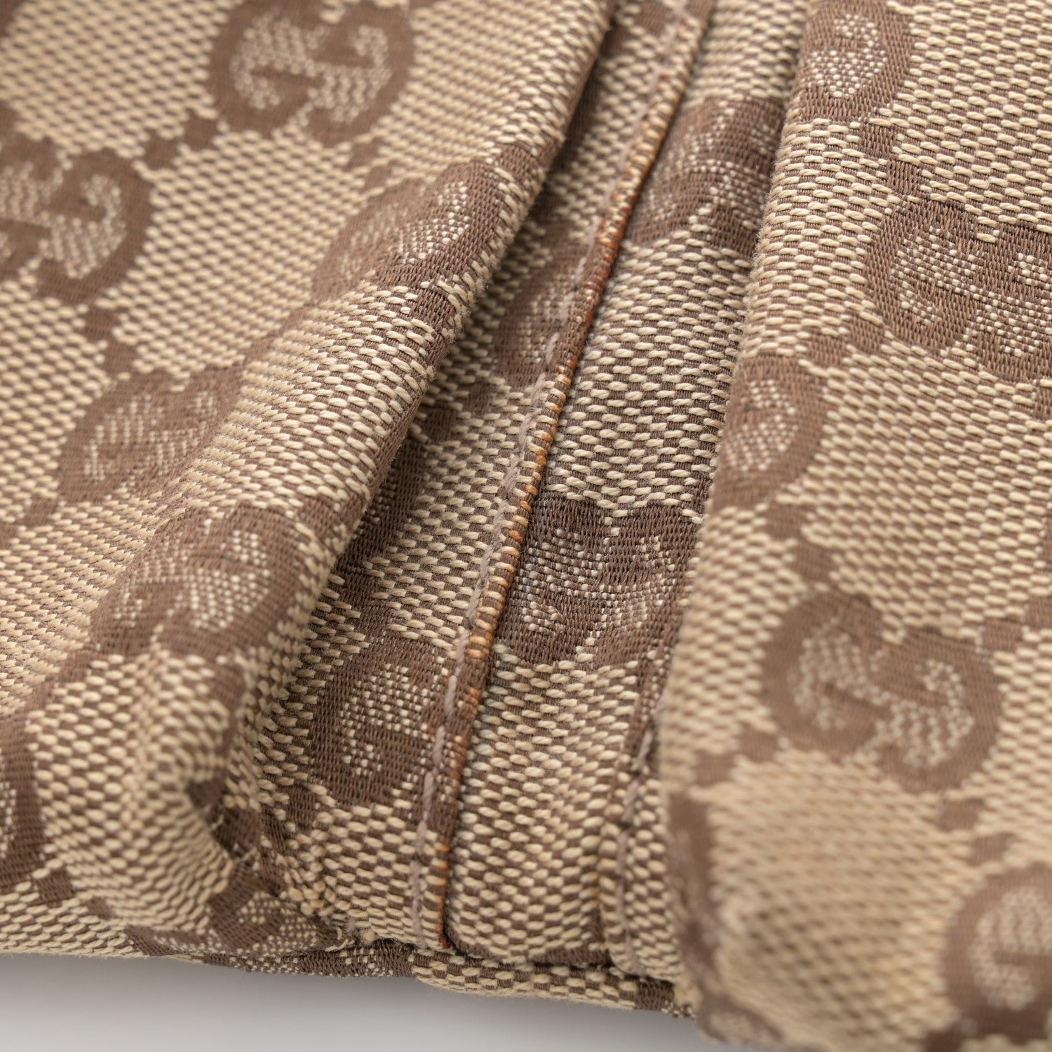 Gucci GG Monogram Double Pocket Belt Bag Dark Brown 12 of 13