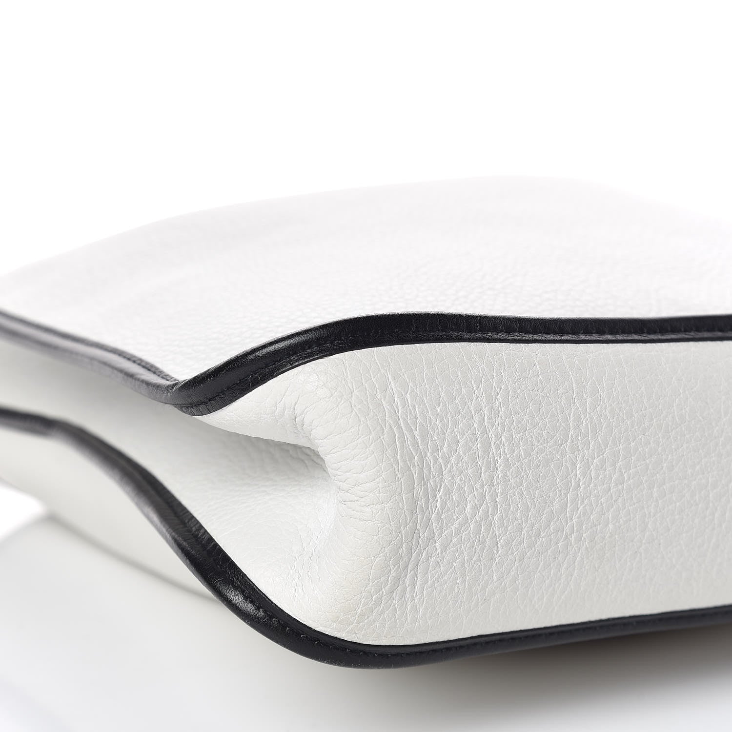 Hermes Taurillon Clemence Vespa PM White Black 14 of 16