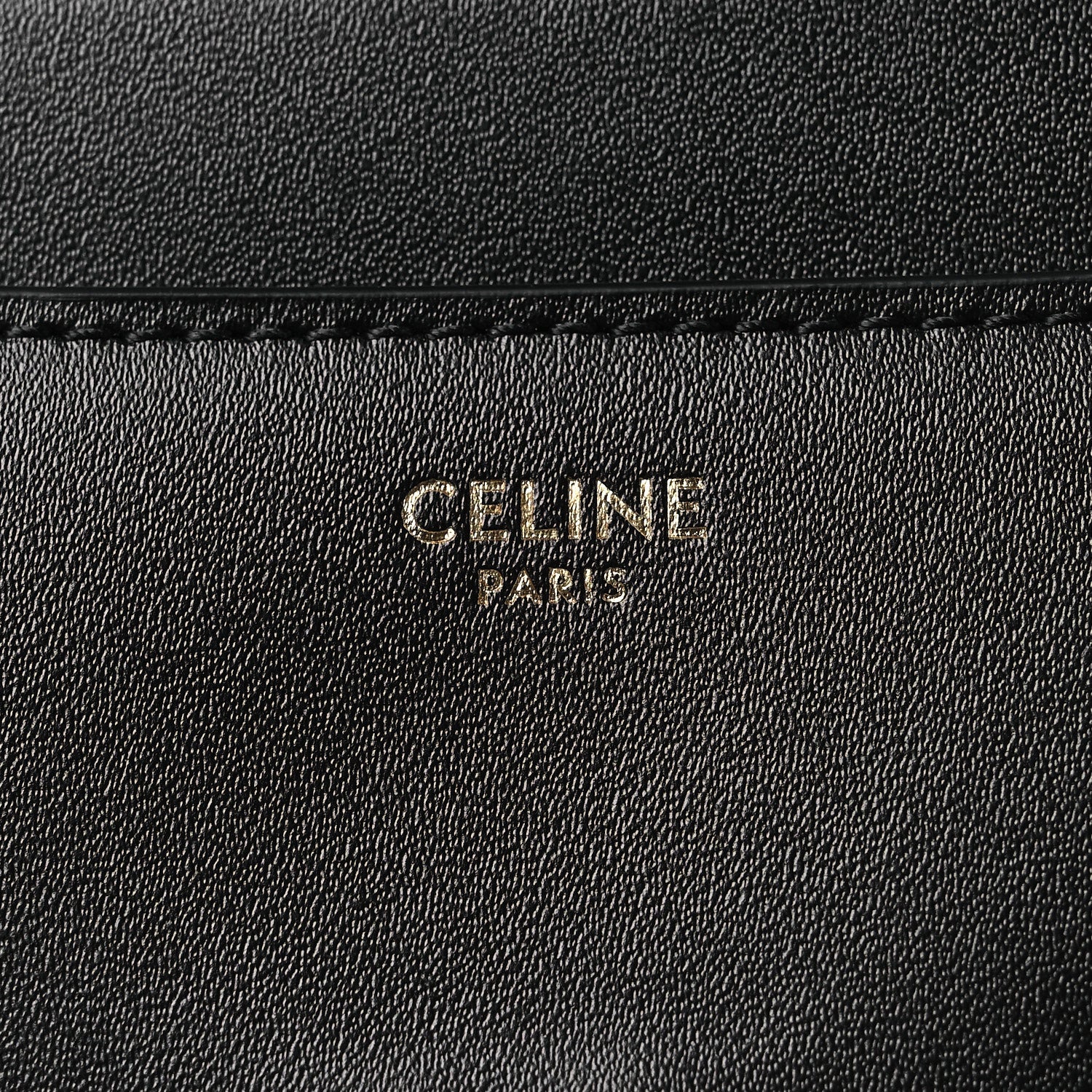 Celine Satinated Calfskin Mini 16 Top Handle Bag Black 5 of 10
