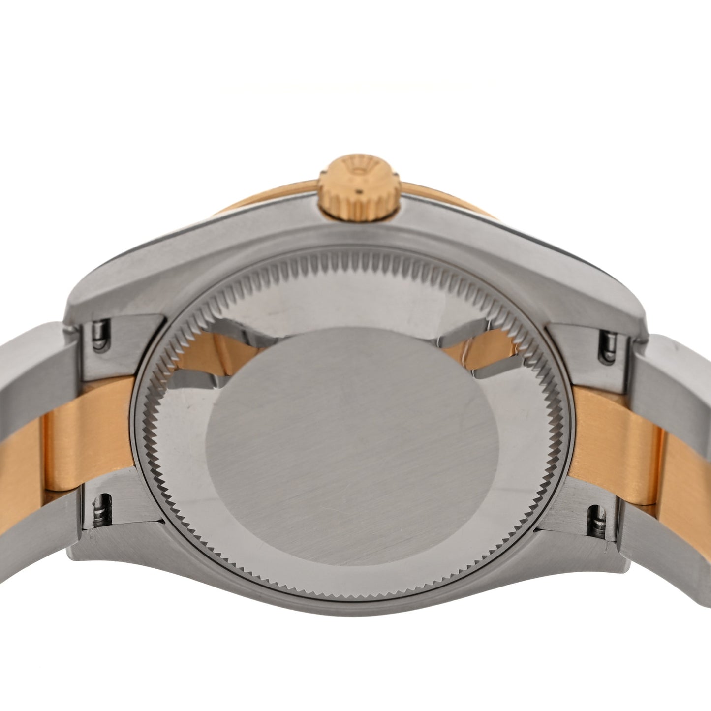 Stainless Steel 18K Yellow Gold Diamond 31mm Oyster Perpetual Datejust Watch Dark Grey 278273
