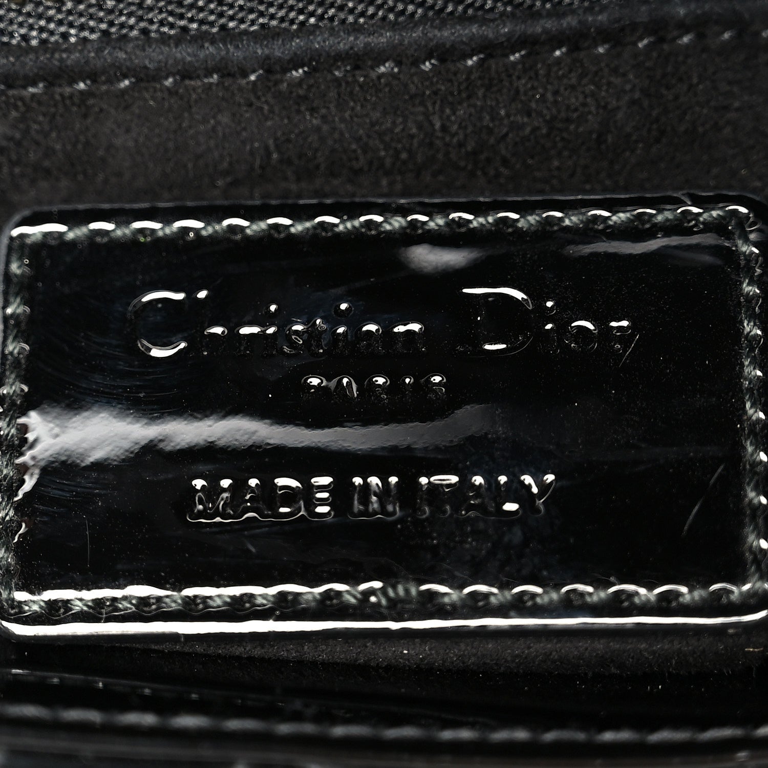 Christian Dior Patent Cannage Mini Lady Dior Black 5 of 9