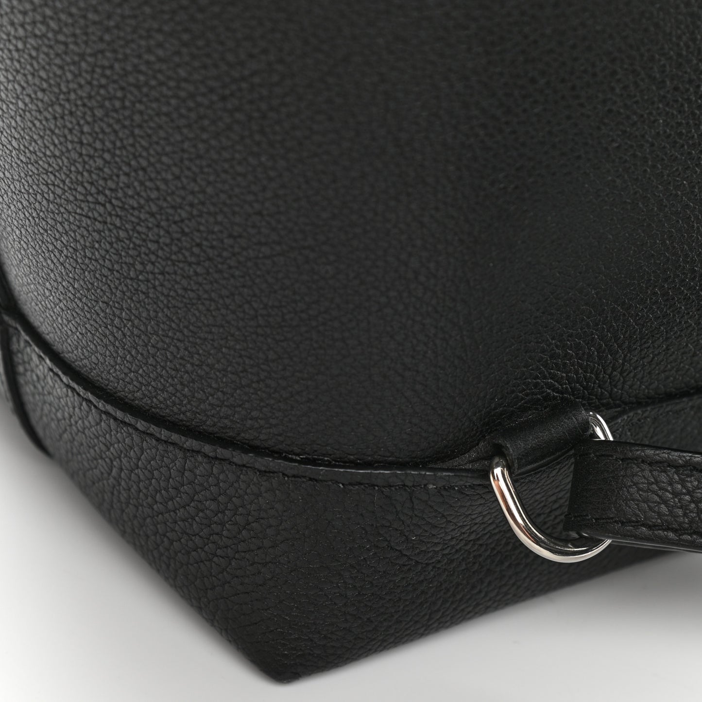 Calfskin Lockme Backpack Black