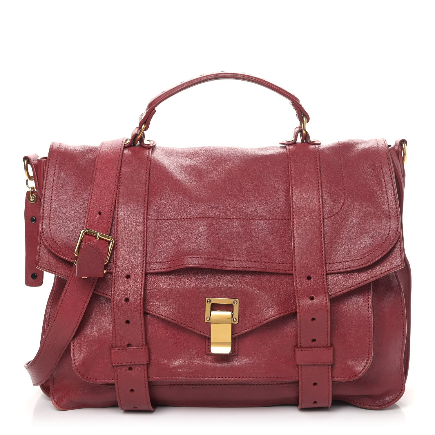 Proenza Schouler Lambskin Large PS1 Satchel Chianti 1 of 13