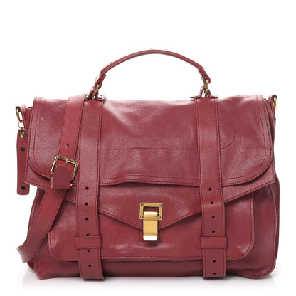Proenza Schouler Lambskin Large PS1 Satchel Chianti 1 of 13