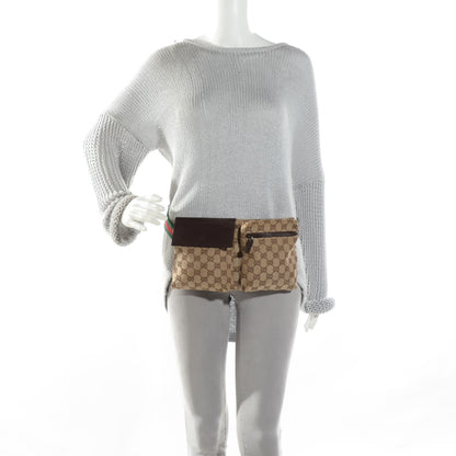 Gucci Monogram Web Belt Bag Dark Brown 2 of 7