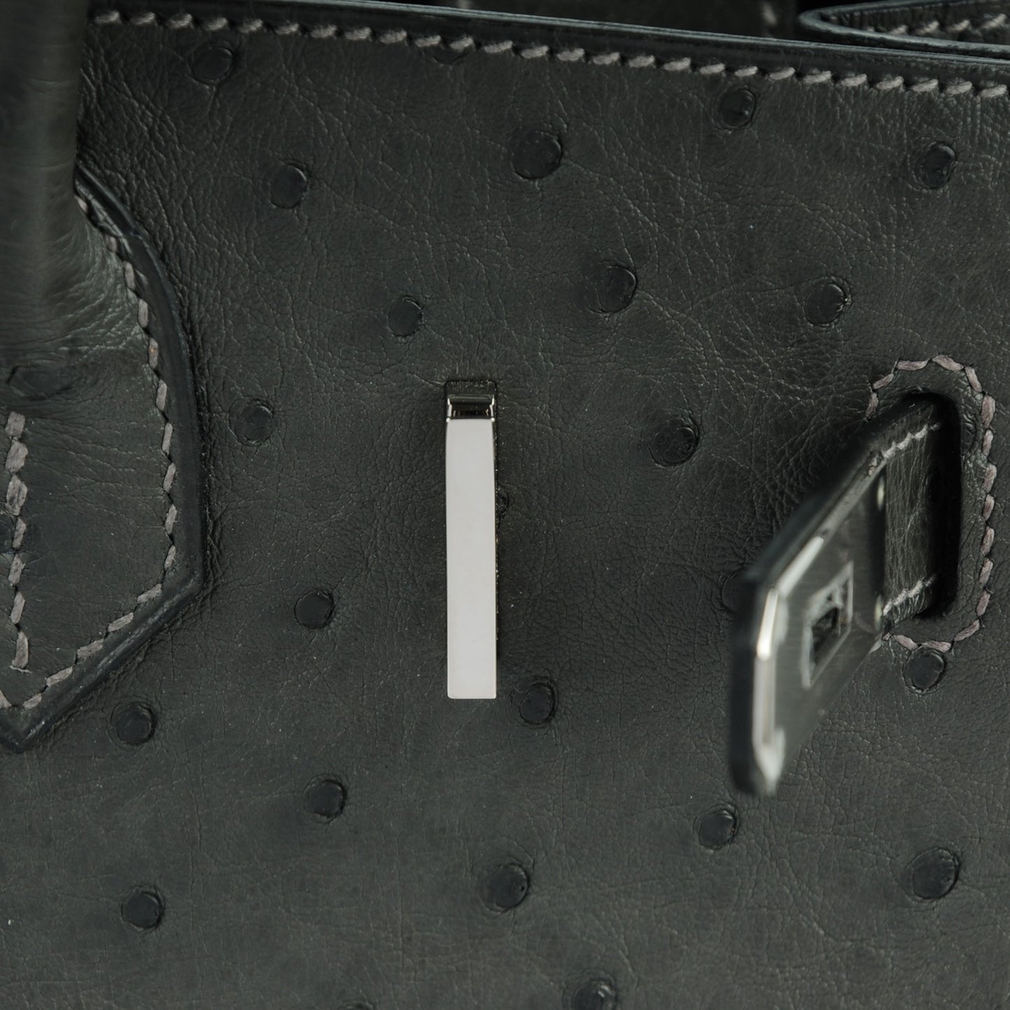 Ostrich Birkin 30 Graphite