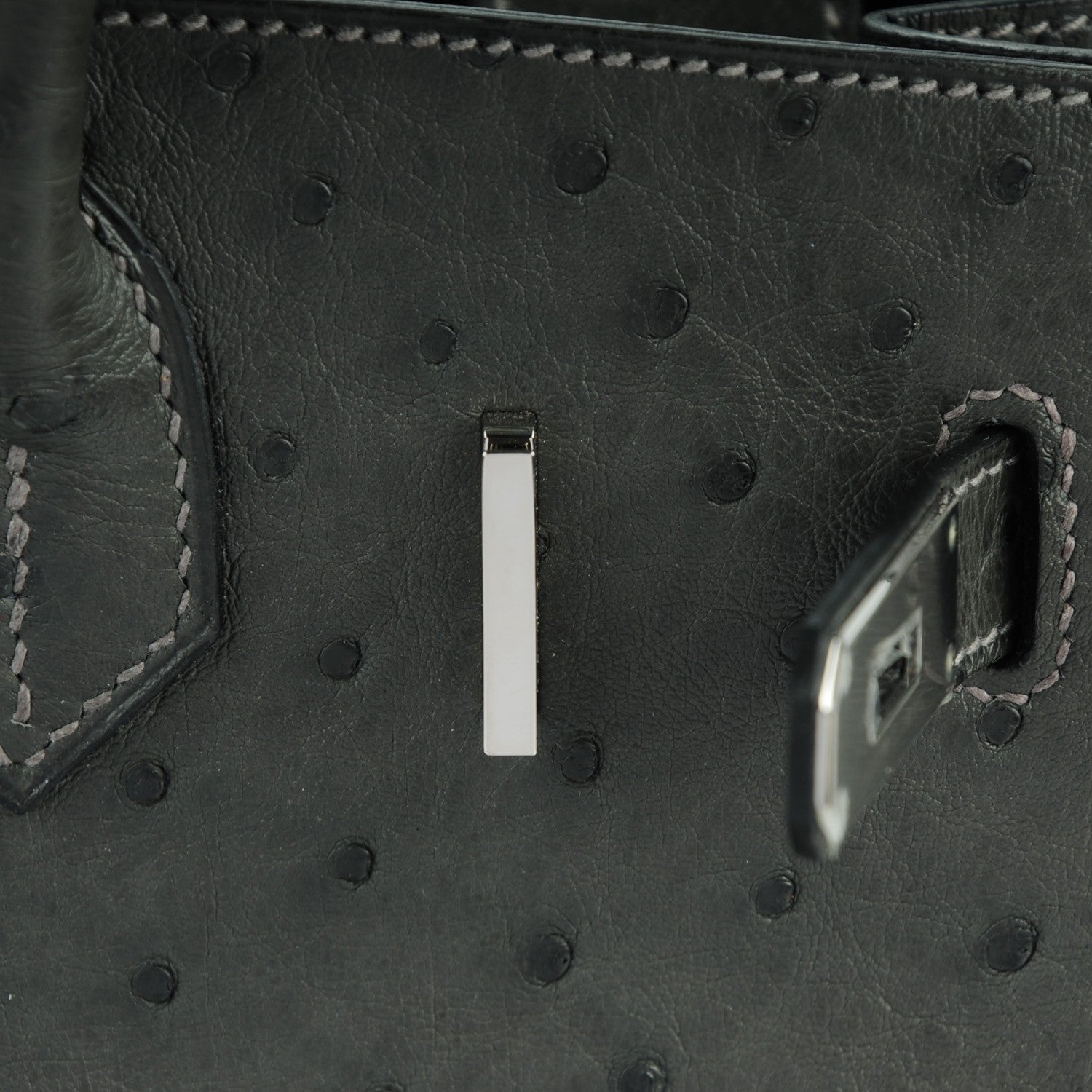 Hermes Ostrich Birkin 30 Graphite 18 of 27