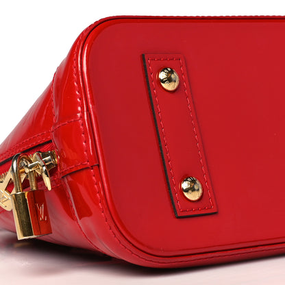 Louis Vuitton Vernis Alma BB Cherry 8 of 9
