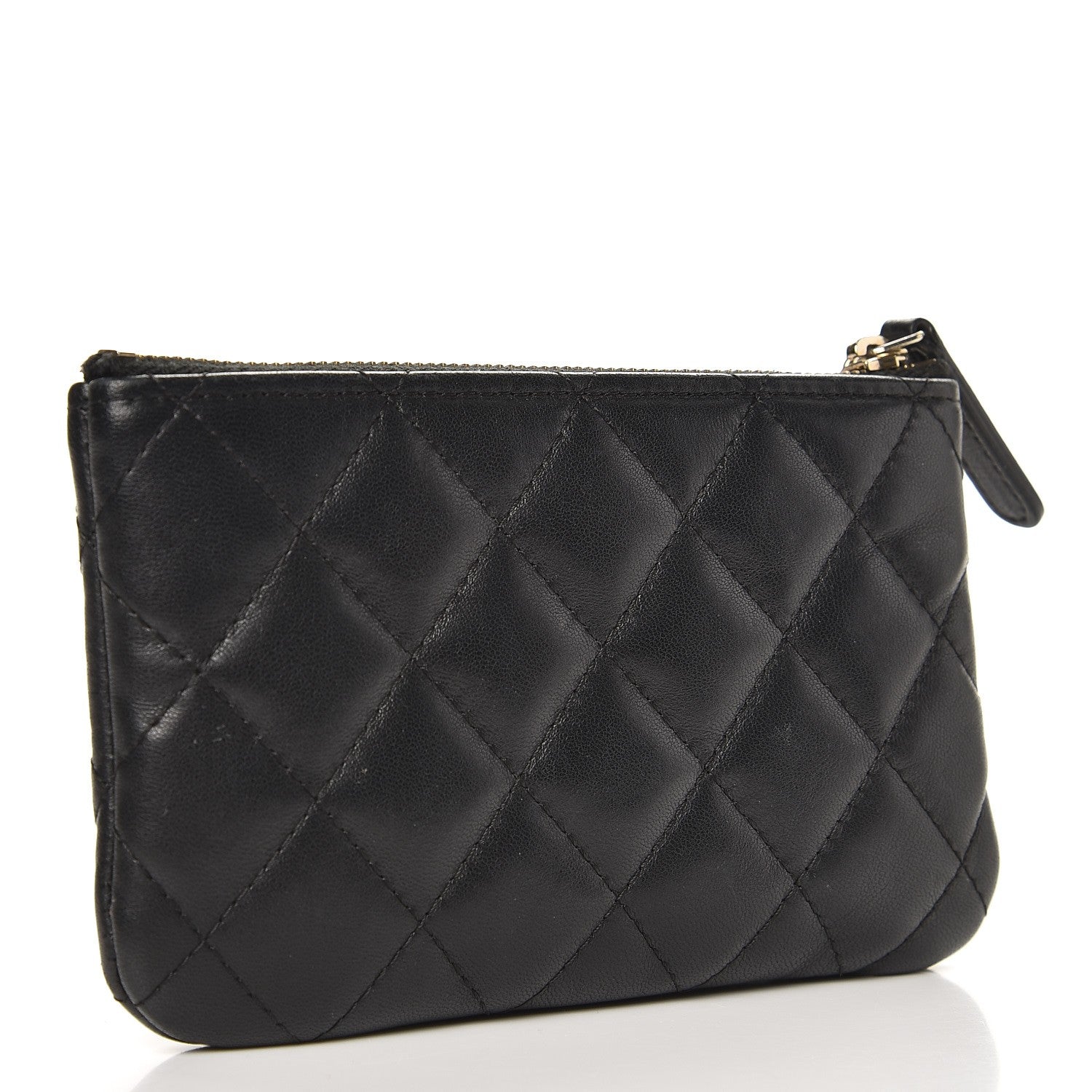 Chanel Lambskin Quilted Small Casino Cosmetic Case Black 3 of 8