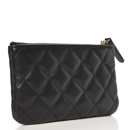 Chanel Lambskin Quilted Small Casino Cosmetic Case Black 3 of 8