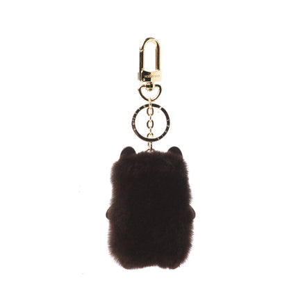 Louis Vuitton Wild Fur Monogram Eye-Trunk Bear Bag Charm 3 of 5