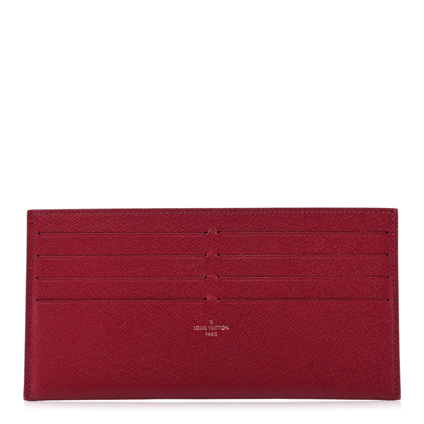 Calfskin Felicie Card Holder Insert Fuchsia