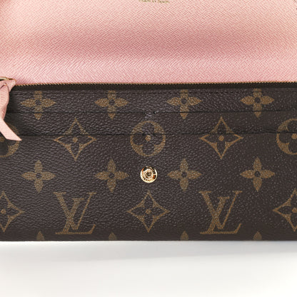 Louis Vuitton Monogram Emilie Wallet Rose Ballerine 9 of 12