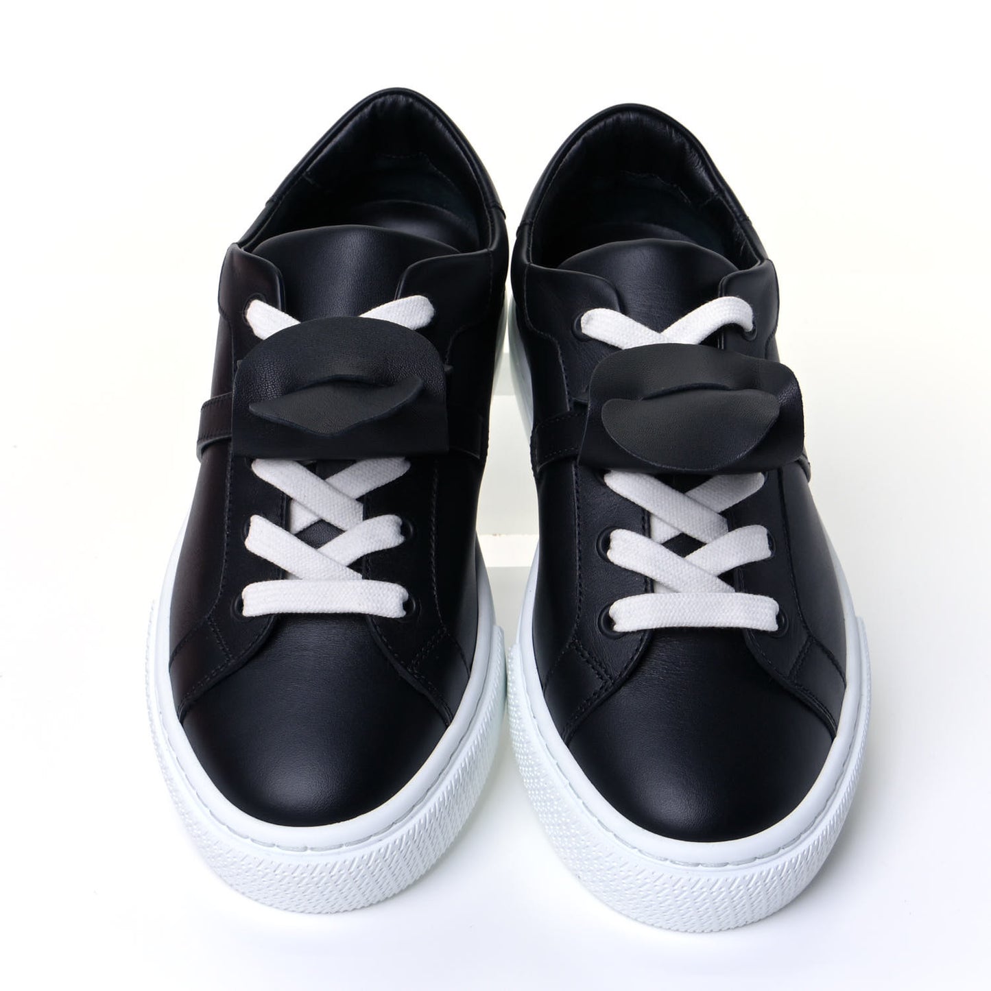 Calfskin Day Sneakers 36.5 Black