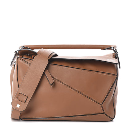 Loewe Calfskin Medium Puzzle Bag Tan 1 of 8