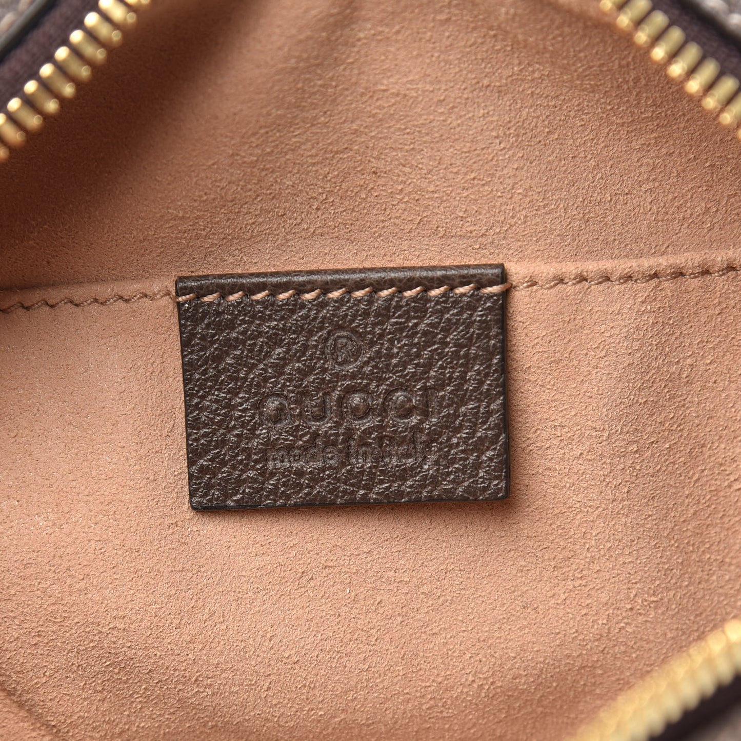 GG Supreme Monogram Web Small Ophidia Belt Bag 75 30 Dark Brown