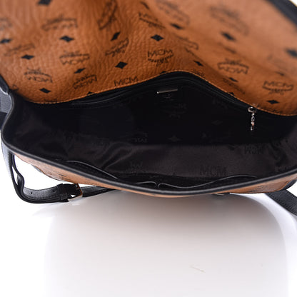 MCM Visetos Crossbody Flap Messenger Cognac 5 of 9