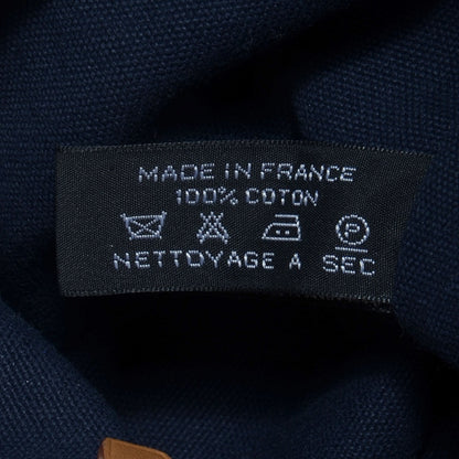 Hermes Cotton Canvas Fourre Tout PM Tote Navy 6 of 15
