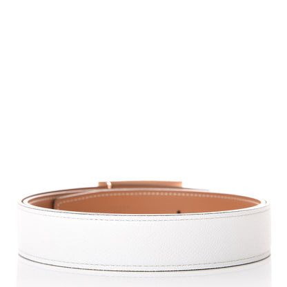 Hermes Epsom Swift 32mm Collier De Chien CDC Belt 95 Blanc Naturelle 3 of 8