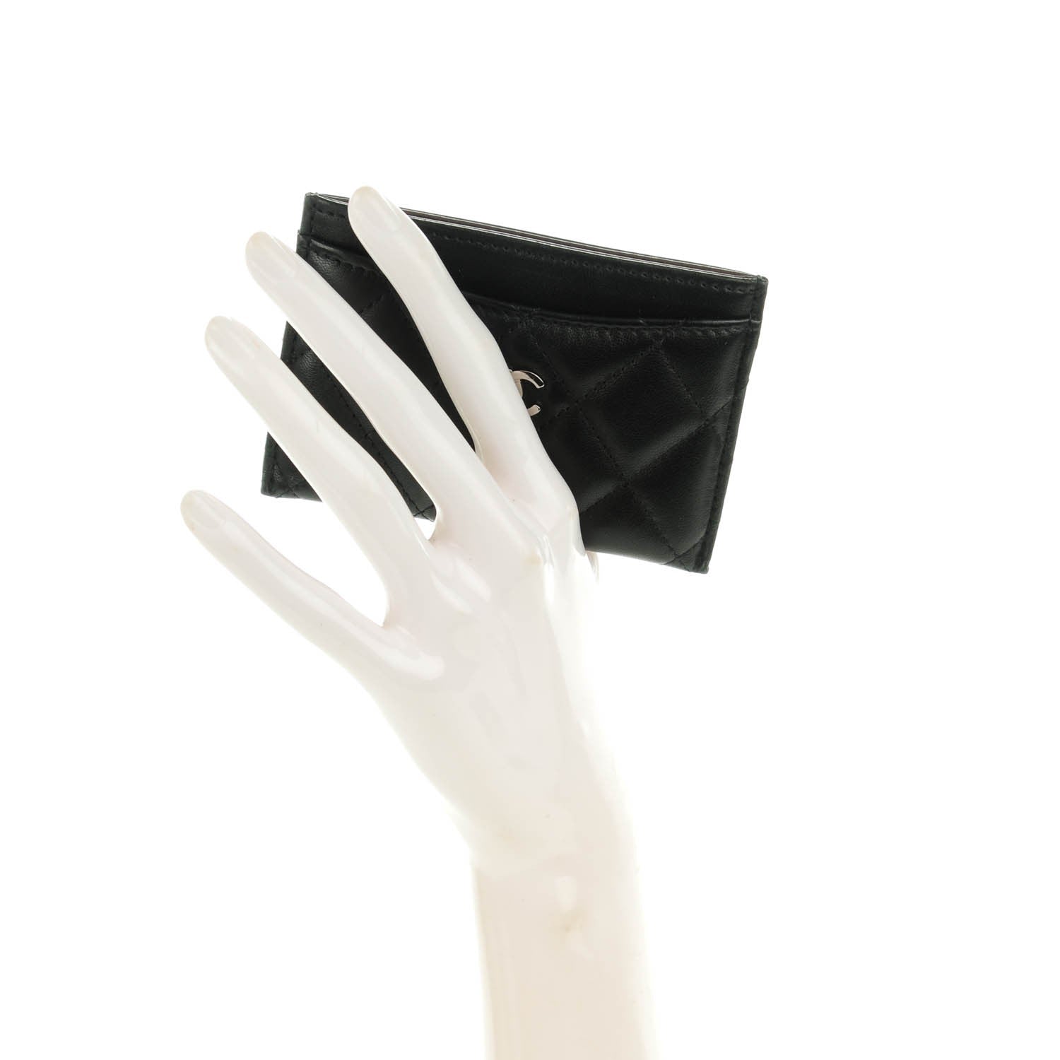 Chanel Lambskin Quilted Card Holder Black 2 of 8
