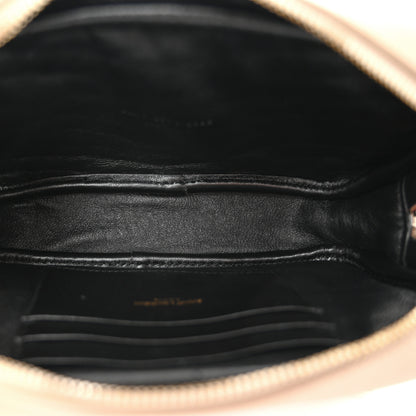 Saint Laurent Grain De Poudre Matelasse Monogram Mini Lou Camera Bag Dark Beige 5 of 10