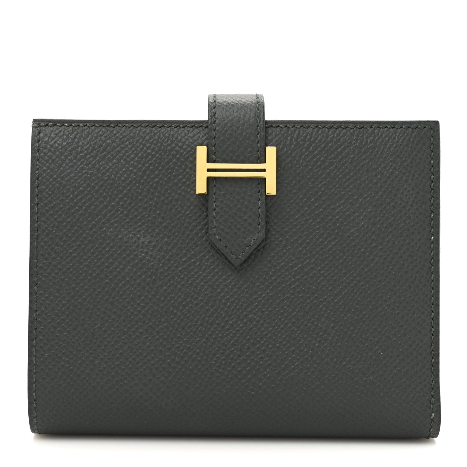 Hermes Epsom Bearn Compact Wallet Vert Mangrove 1 of 9