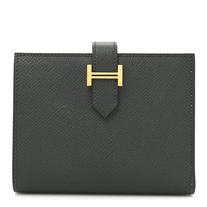 Hermes Epsom Bearn Compact Wallet Vert Mangrove 1 of 9