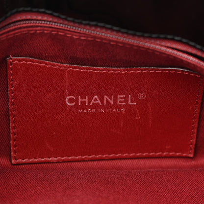 Chanel Patent Quilted Medium Just Mademoiselle Bowling Bag Black 7 of 12