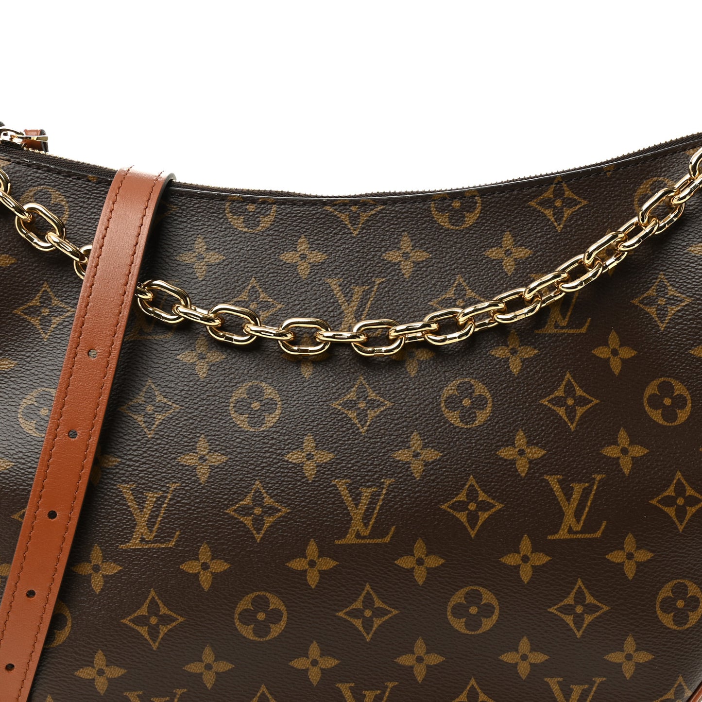 Reverse Monogram Loop Hobo