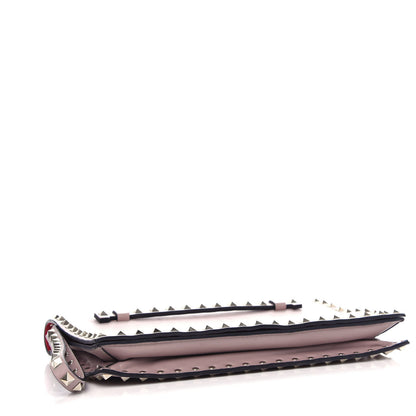 Valentino Garavani Nappa Rockstud Wristlet Clutch Poudre 4 of 8