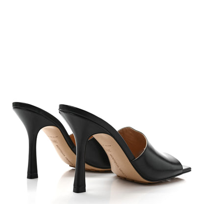 Bottega Veneta Lambskin Stretch Mule Sandals 38.5 Black 4 of 8
