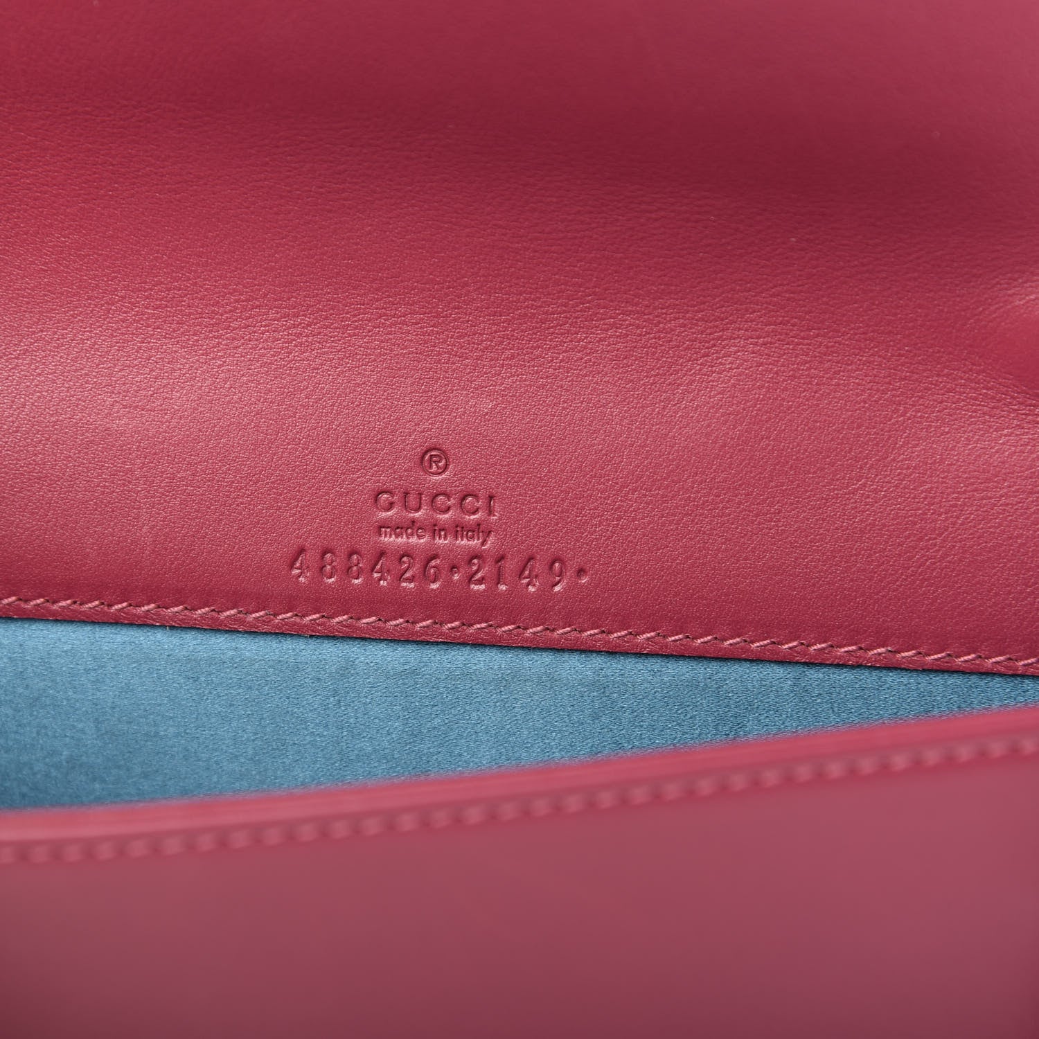 Gucci Velvet Matelasse Love Embroidered GG Marmont Mini Bag Light Raspberry Rose 6 of 13