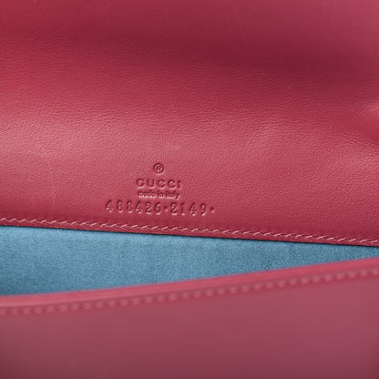 Gucci Velvet Matelasse Love Embroidered GG Marmont Mini Bag Light Raspberry Rose 6 of 13