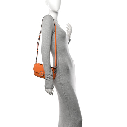 Gucci Senna Calfskin Petite GG Top Handle Shoulder Bag Orange 2 of 12