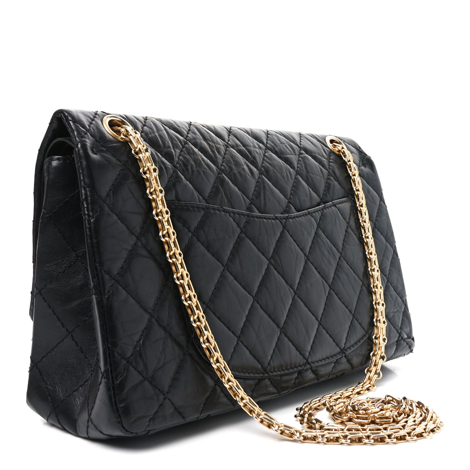 Chanel Aged Calfskin Quilted 2.55 Reissue 225 Flap Black 3 of 10
