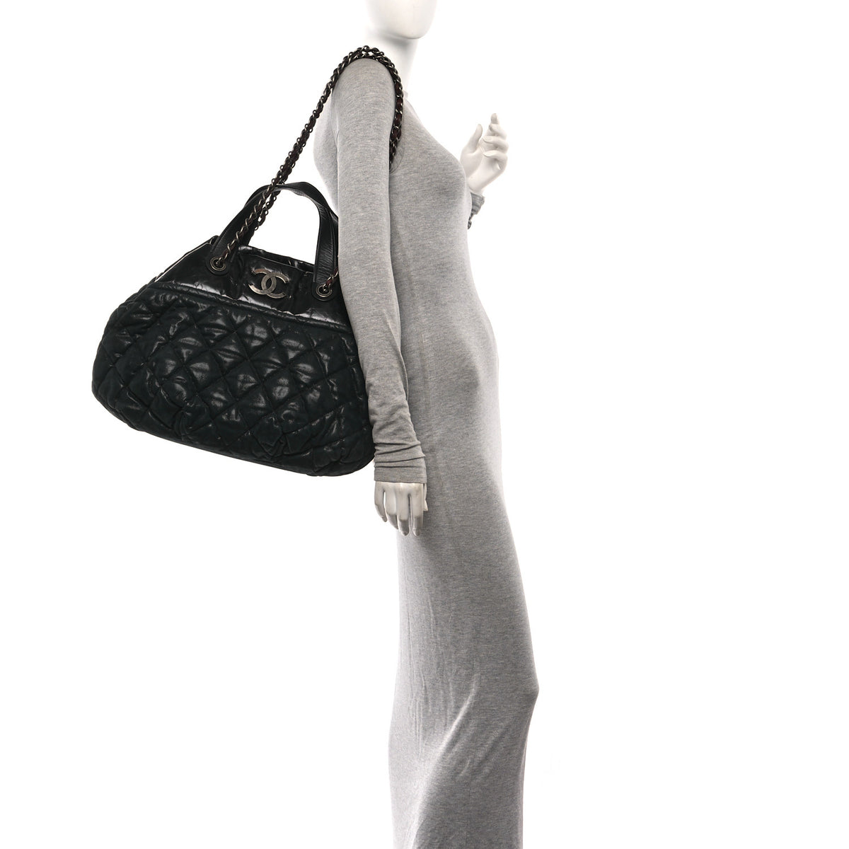 Chanel Iridescent Calfskin Small In The Mix Tote Black 2 of 10