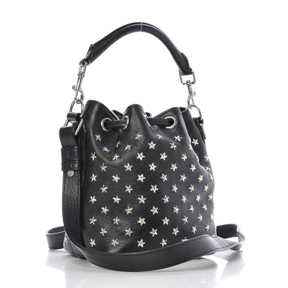 Saint Laurent Calfskin Star Studded Small Emmanuelle Bucket Bag Black 3 of 8