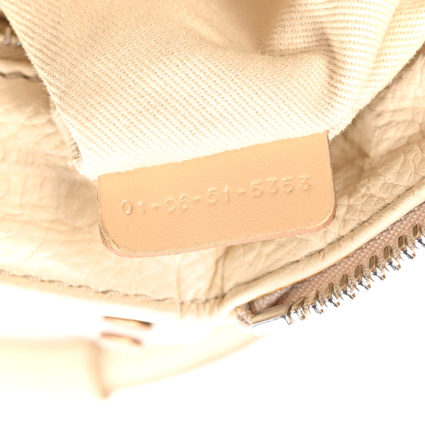 Calfskin Medium Paddington Satchel Ivory