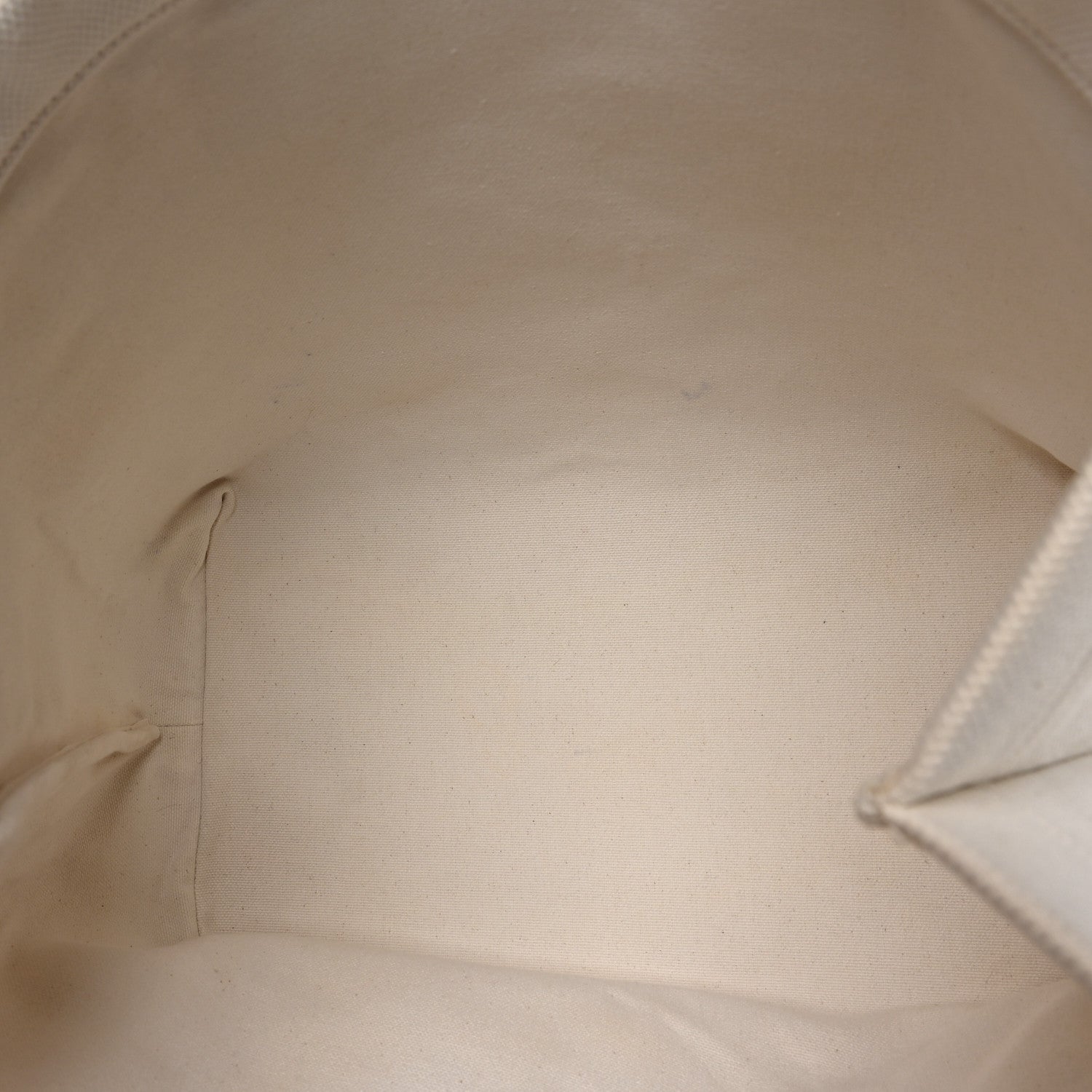 Celine Canvas Calfskin Logo Print Small Horizontal Cabas Natural Tan 5 of 10