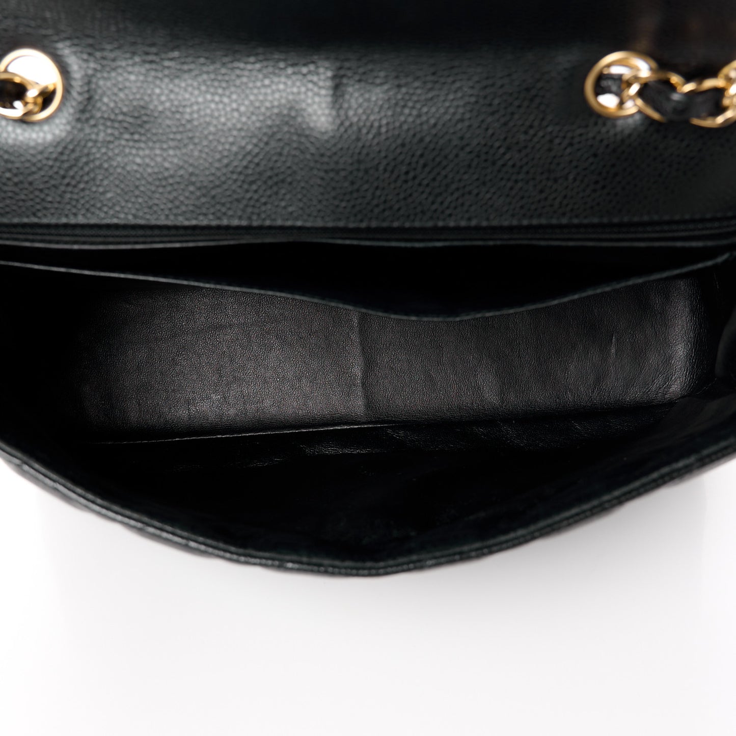 Caviar Quilted Jumbo Single Flap Black