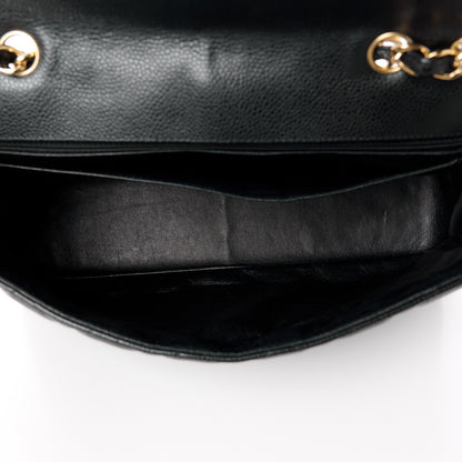 Chanel Caviar Quilted Jumbo Single Flap Black 5 of 11