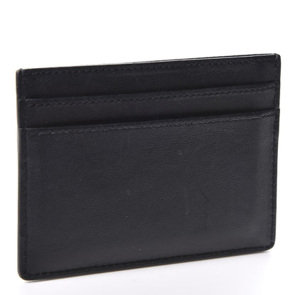 Saint Laurent Calfskin Monogram Credit Card Case Black 2 of 8
