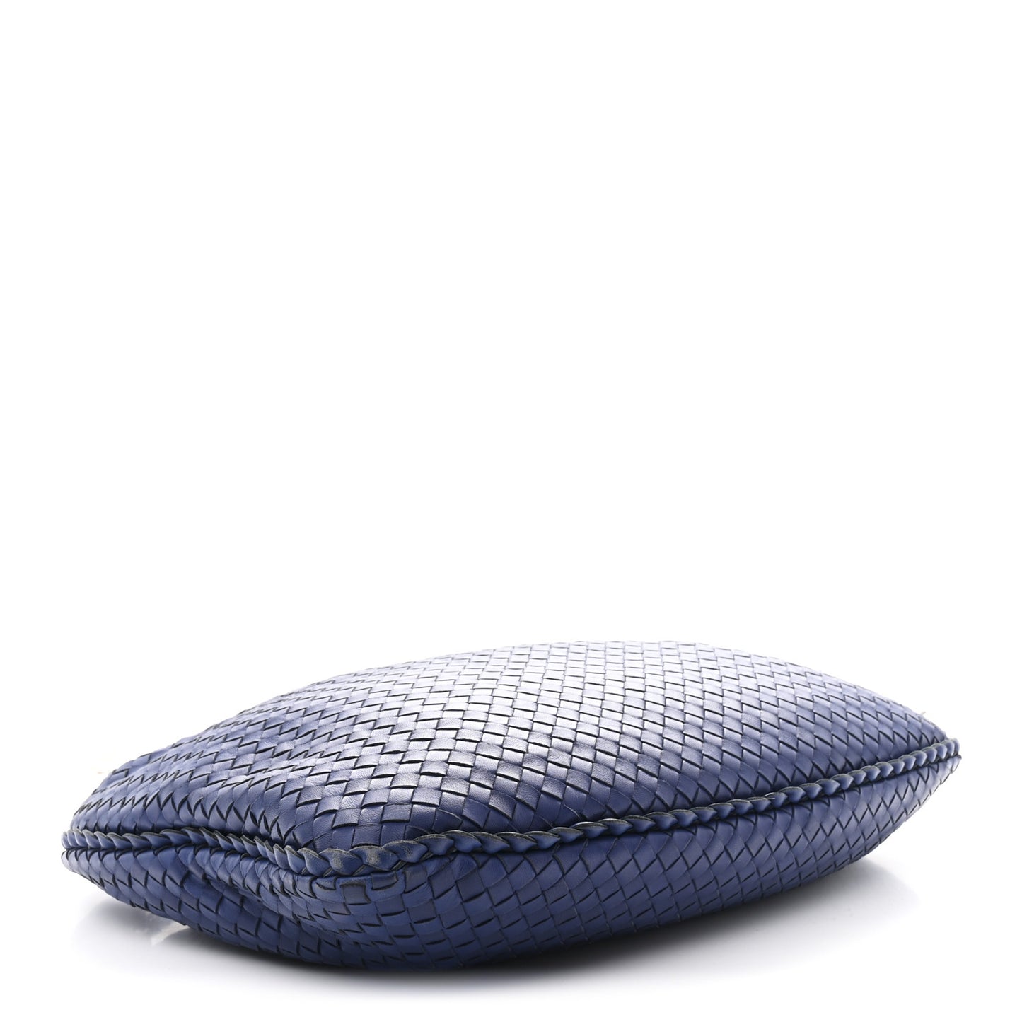 Nappa Intrecciato Large Veneta Hobo Baltic Blue