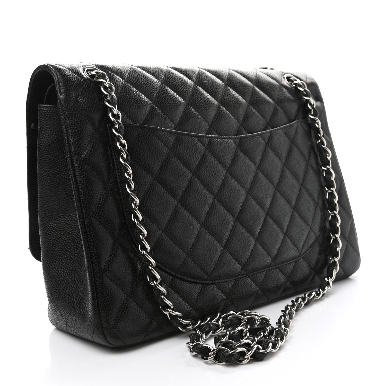 Chanel Caviar Quilted Maxi Double Flap Black 3 of 17