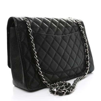 Chanel Caviar Quilted Maxi Double Flap Black 3 of 17