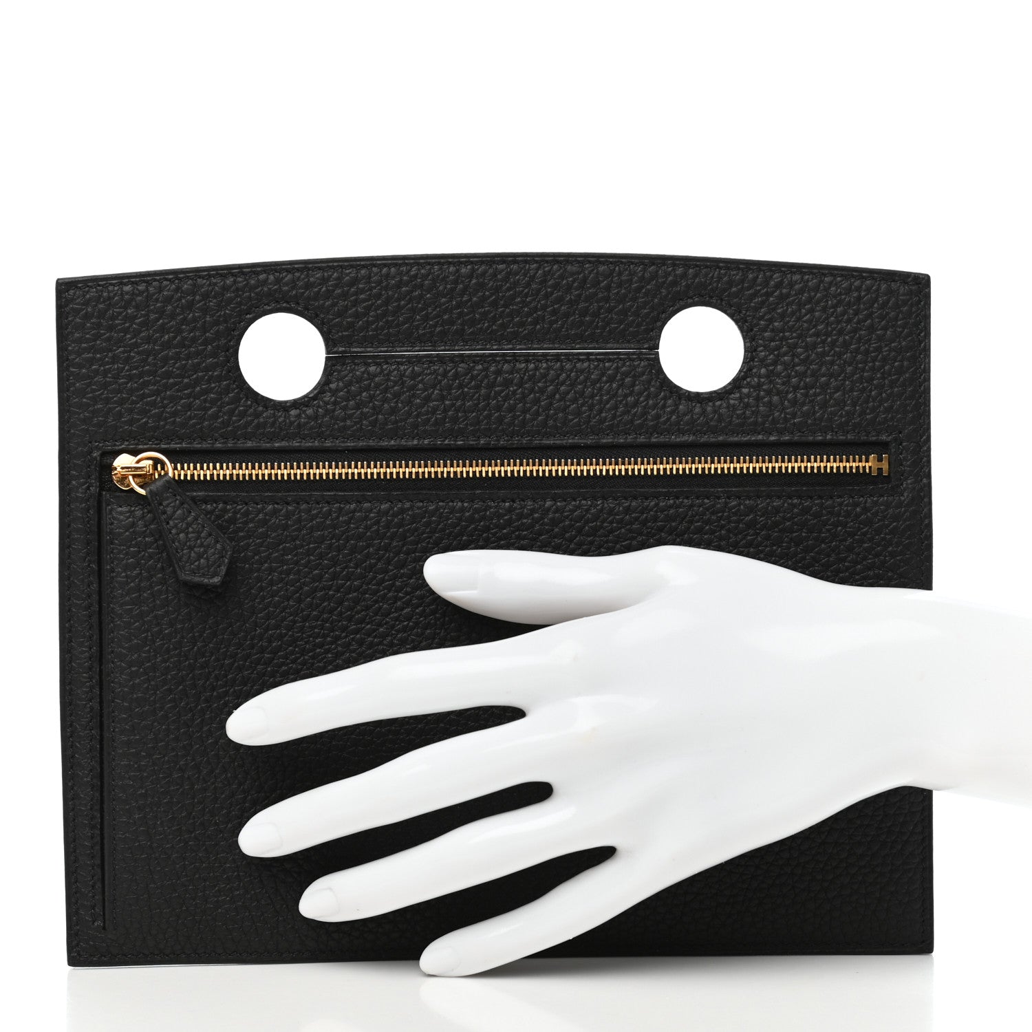 Hermes Togo Backpocket Pouch 30 Black 2 of 7
