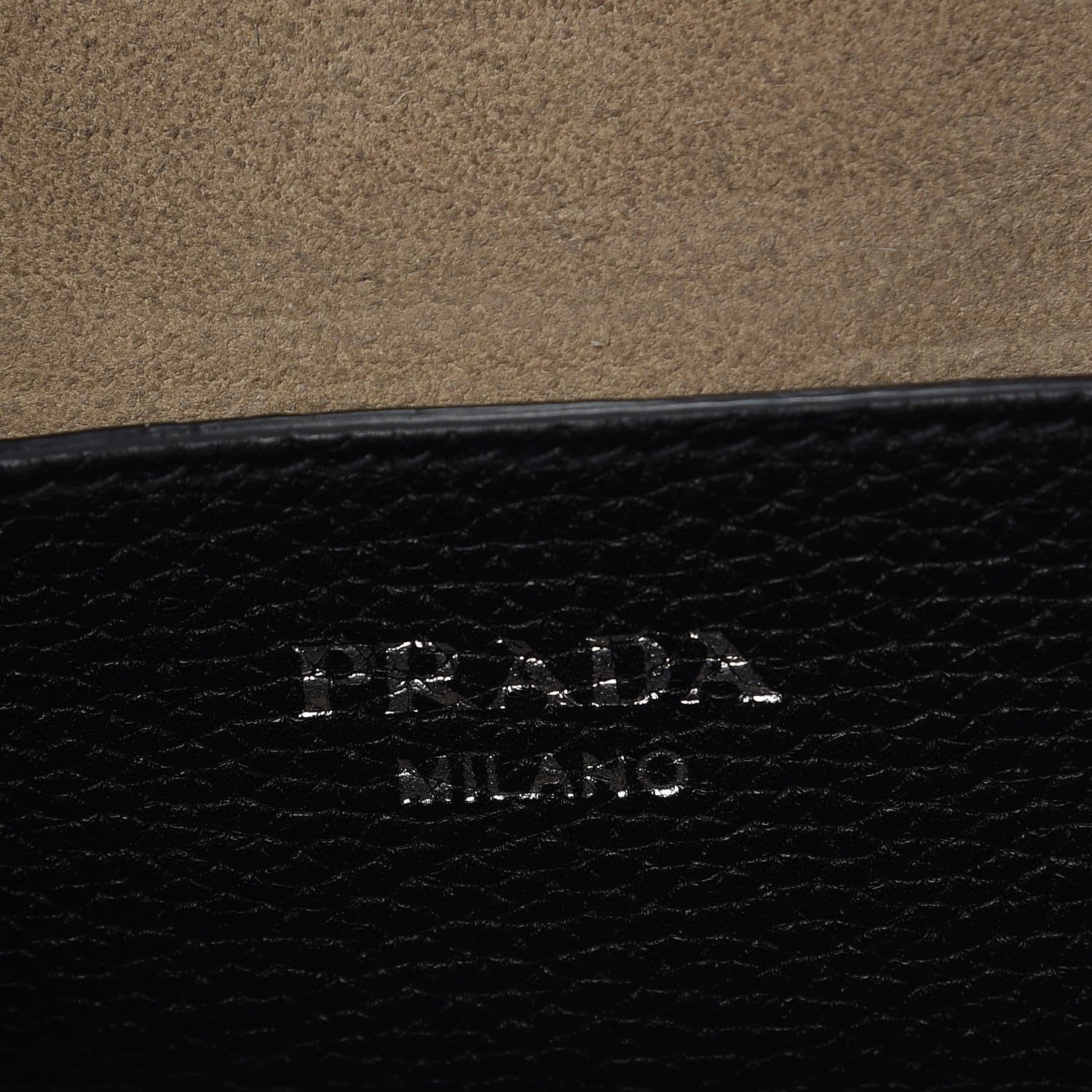 Prada Calfskin Cinch Backpack Black 6 of 10