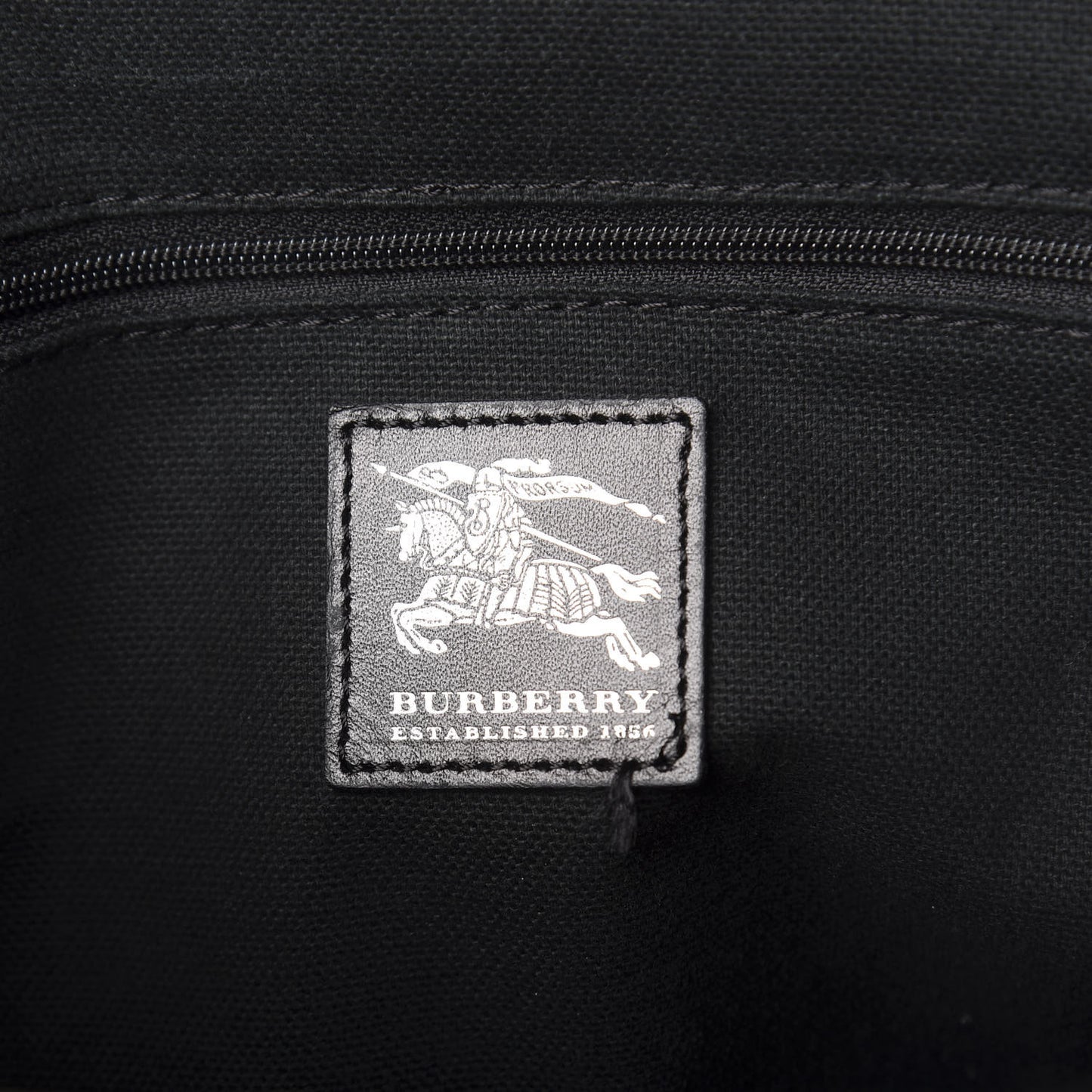 House Check Buckle Tote Black